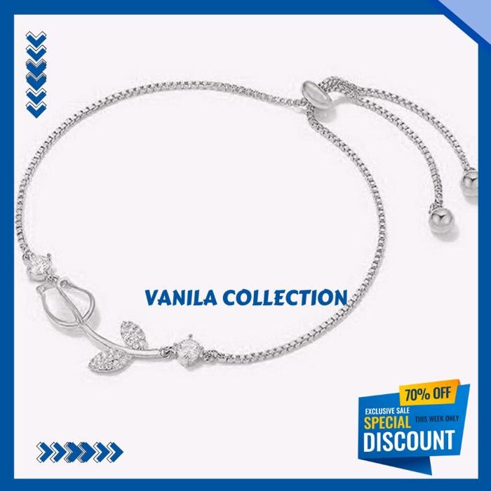 GELANG BERLIAN IMITASI TULIP GELANG BATU MATA KUCING IMITASI GELANG DAPAT DISESUAIKAN GELANG SERUT T