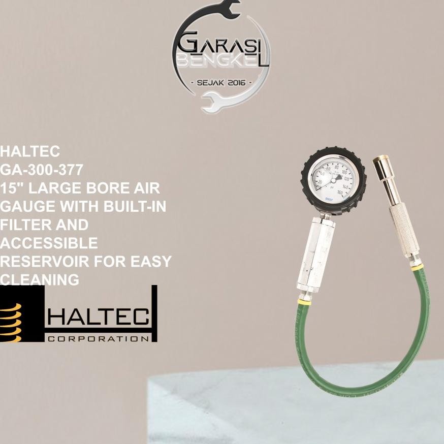 Spiro Haltec Ga-300-377 Pressure Gauge - Ukuran Angin Ban Otr Large Bore