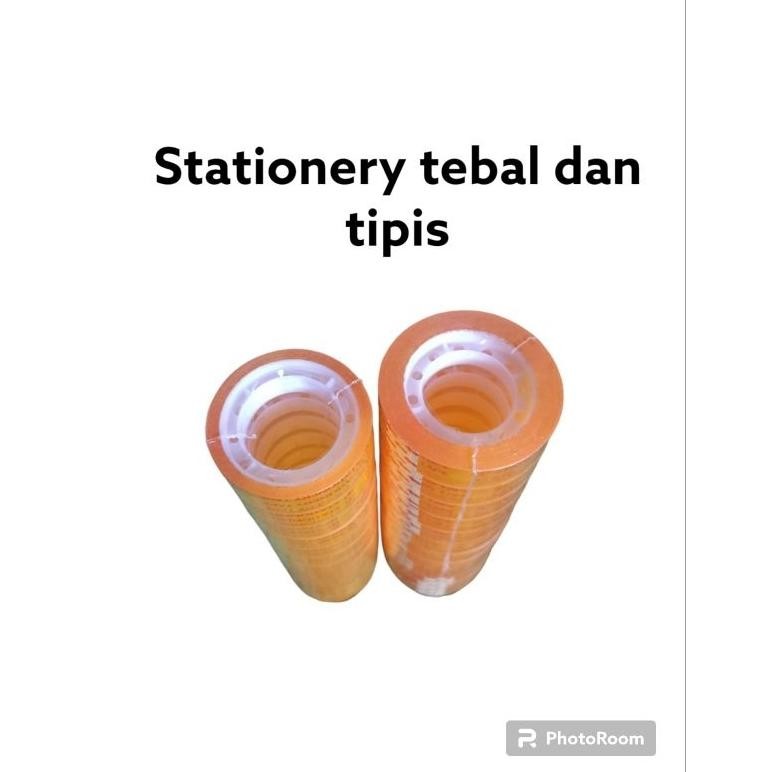 

Promo Selotip / Solasi Bening 12 Pieces Tebal Dan Tipis Promo