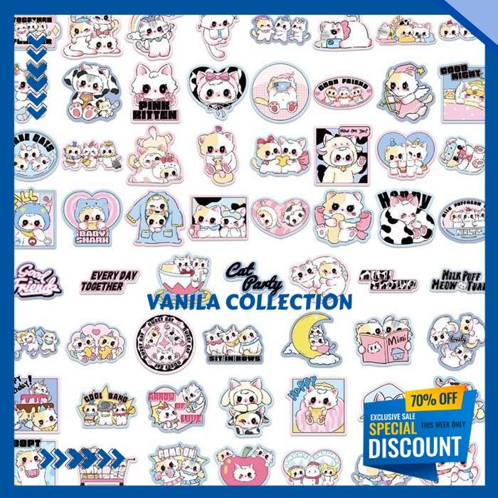 

100 PCS STIKER SANRIO LUCU KARTUN STIKER RETRO 3D MERAH MUDA/MIKKO/STIKER STARDEW CLARABELLE/STIKER KUCING TAHAN AIR GELAS AIR-GS REKOMENDASI