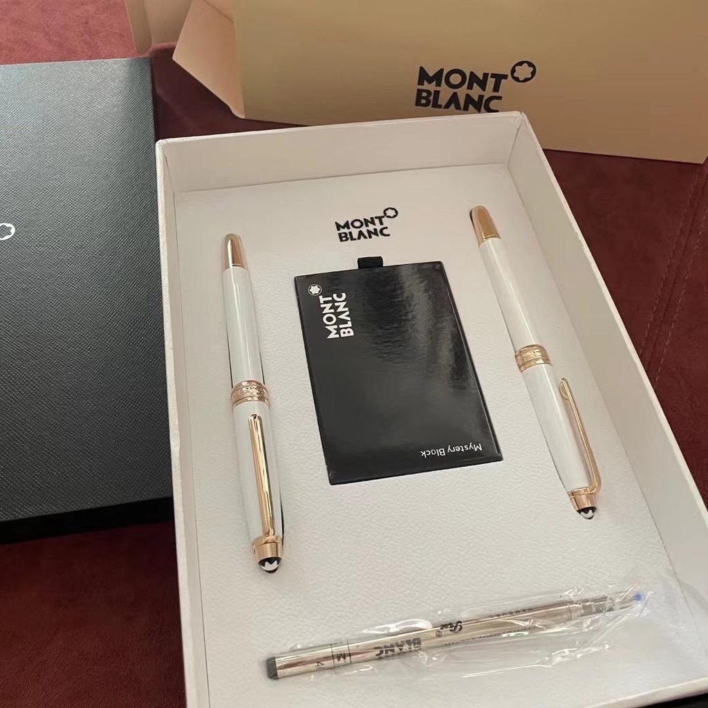 

Pena Montblanc + Pena Ballpoint Seri Kelas Besar 163 Resin Keramik Fountain Signature Pasangan Set Kotak Hadiah Kemasan Liburan |orfjWTs0|