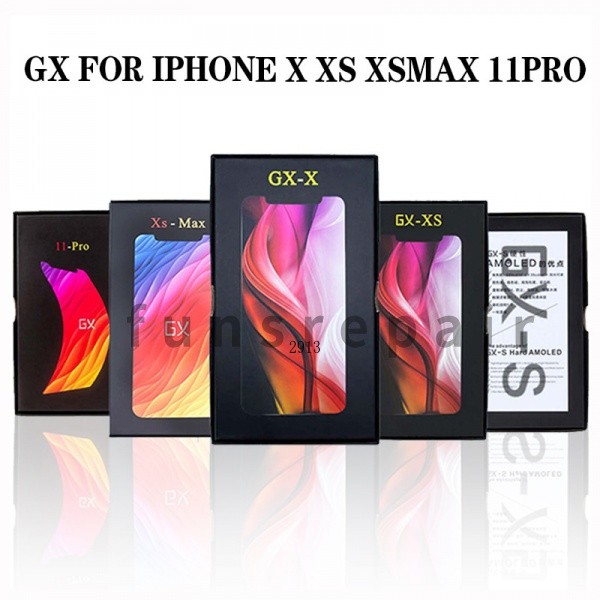 GX Hard OLED Untuk iPhone X Layar LCD AMOLED Digitizer Assembly Pengganti GX Soft Untuk Tampilan iPh