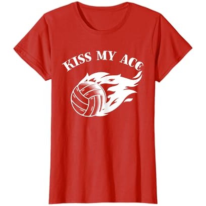 Kaos Volleyball Kiss My Ace Volleyball Player Team Beach Sports |mzuPlhVn|
