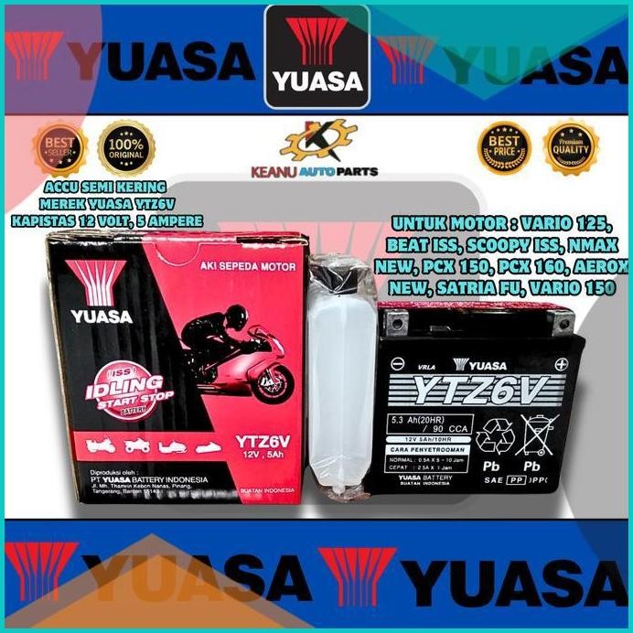 Aki Motor Suzuki GSX-R 150 YUASA YTZ6V ORIGINAL 11OKTZ4 tools n parts