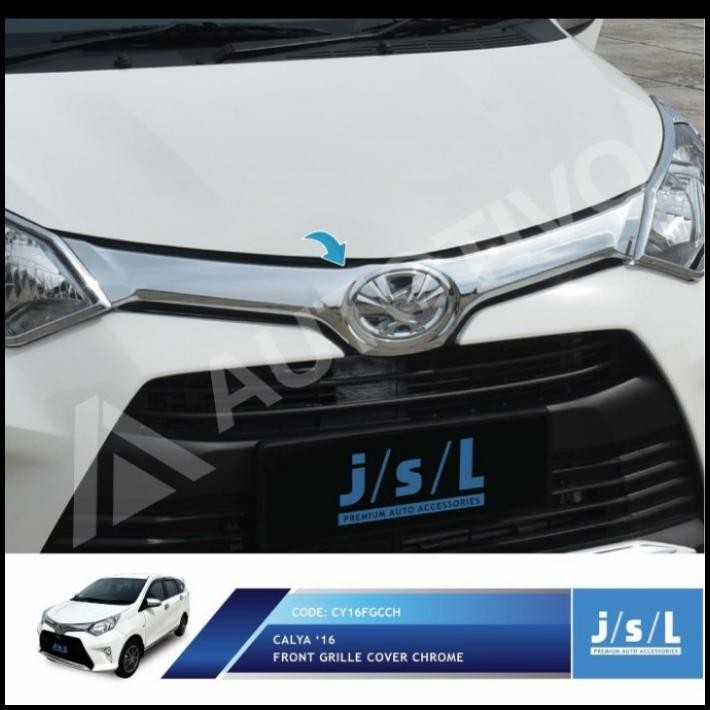 TERMURAH COVER GRILL LIST DEPAN MOBIL CALYA CHROME
