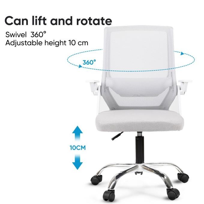 Deli Office Chair / Kursi Kantor Kerja Jaring Desain Ergonomis E4931