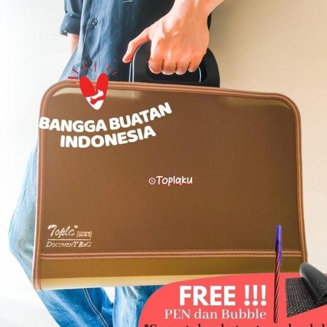 

ORIGINAL!! TOPLA TAS BERKAS DOKUMEN BESAR 14 15.6 INCH ANTI AIR FILE DOCUMENT BAG