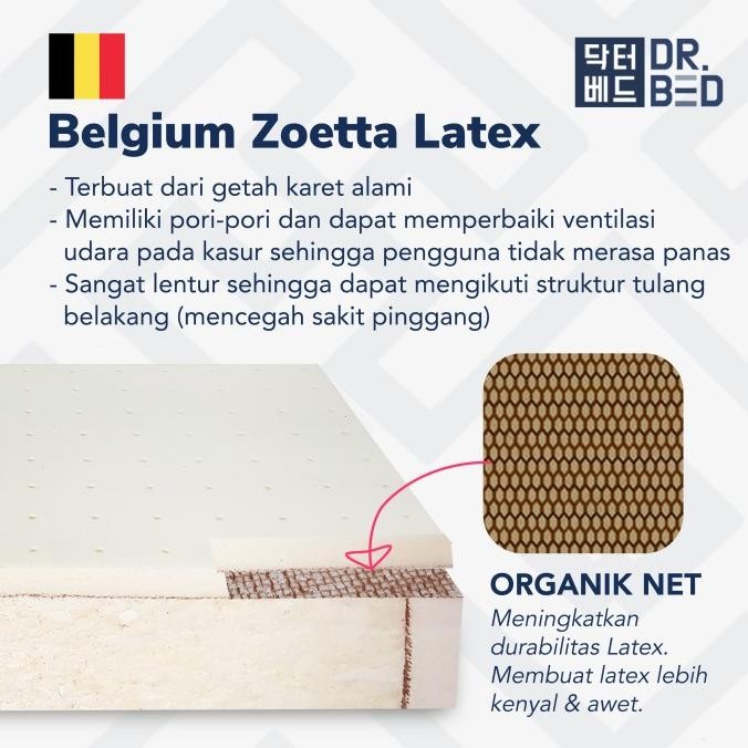 Kasur Kesehatan Latex Orthopedic DR.BED uk.140x200