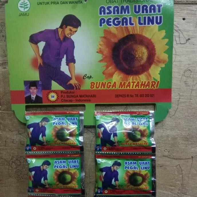 

Sale Jamu Asam Urat Pegal Linu Cap Bunga Matahari 20 Sachet @ 2 Kapsul Sale
