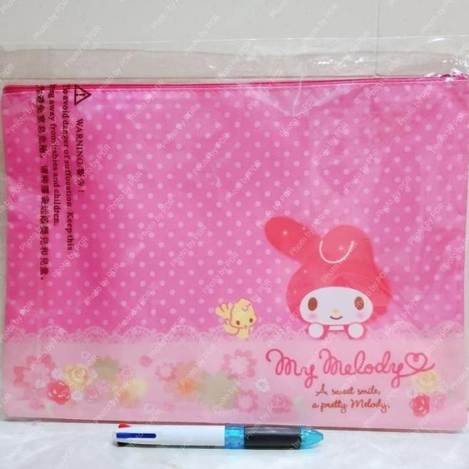 

NYLON FABRIC ZIPPER DATA BAG MAP FILE DOKUMEN A4 LUCU SANRIO KARAKTER