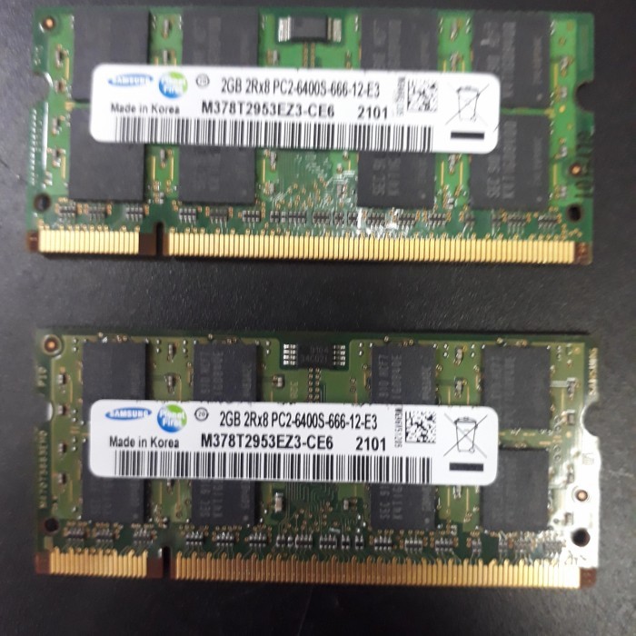 ada SODIMM NEW SAMSUNG DDR2. 4GB pc6400 (2GBx2)Lifetime War.