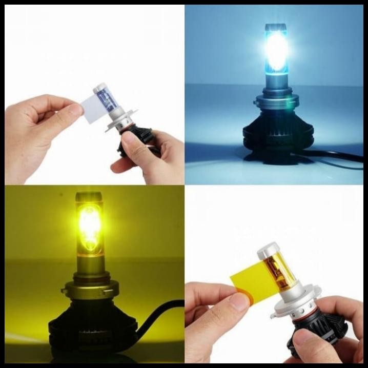 DISKON BOLHAM LAMPU DEPAN MOBIL KARIMUN ESTILO LED X3 H11 H4 UNIVERSAL 