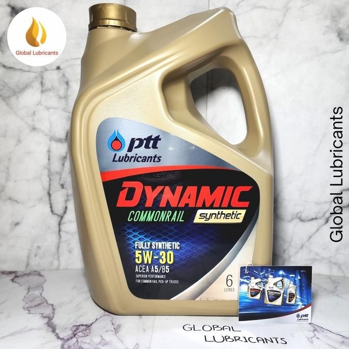 PTT Dynamic Commonrail Synthetic 5W-30 5W 30 6 Liter (Oli Diesel)