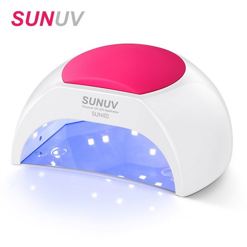 SUNUV Sun2C Lampu UV 48W Lampu Kuku UV untuk Pengering Kuku Salon Kuku Profesional dengan Sensor Oto