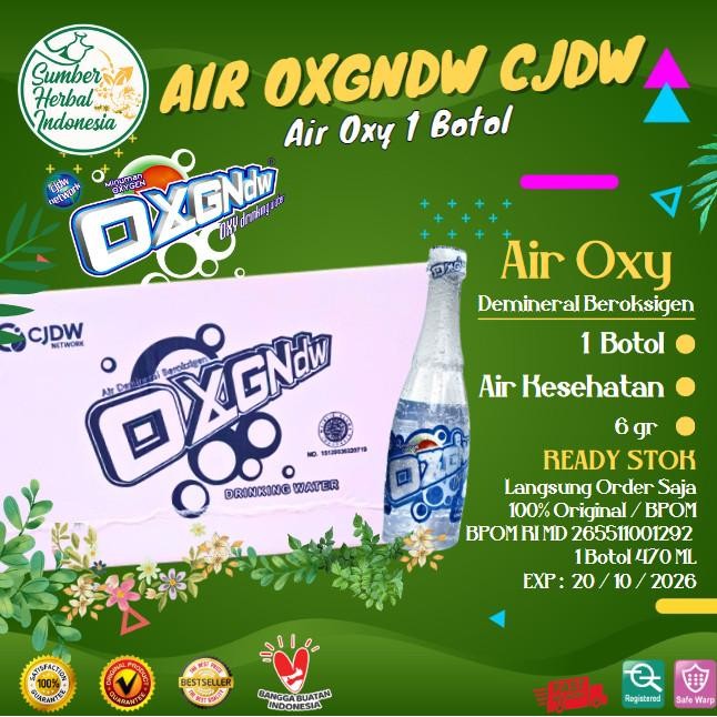 

AIR OXY OKSIGEN / OXYGEN DRINKING WATER BOTOL 470ML ORIGINAL DAN TERPERCAYA