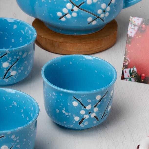 Petitemaison Sakura Japanese Tea Set Hampers Souvenir Hadiah Cangkir Teko Kerak