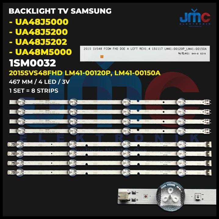 Backlight Tv Samsung 48 Inch Ua48J5000 Ua48M5000 Ua48J5200 Ua48J5202