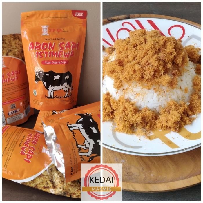 

Abon Sapi Sie Sin 250G Istimewa Abon Sapi Spesial Rasa Ori Polos