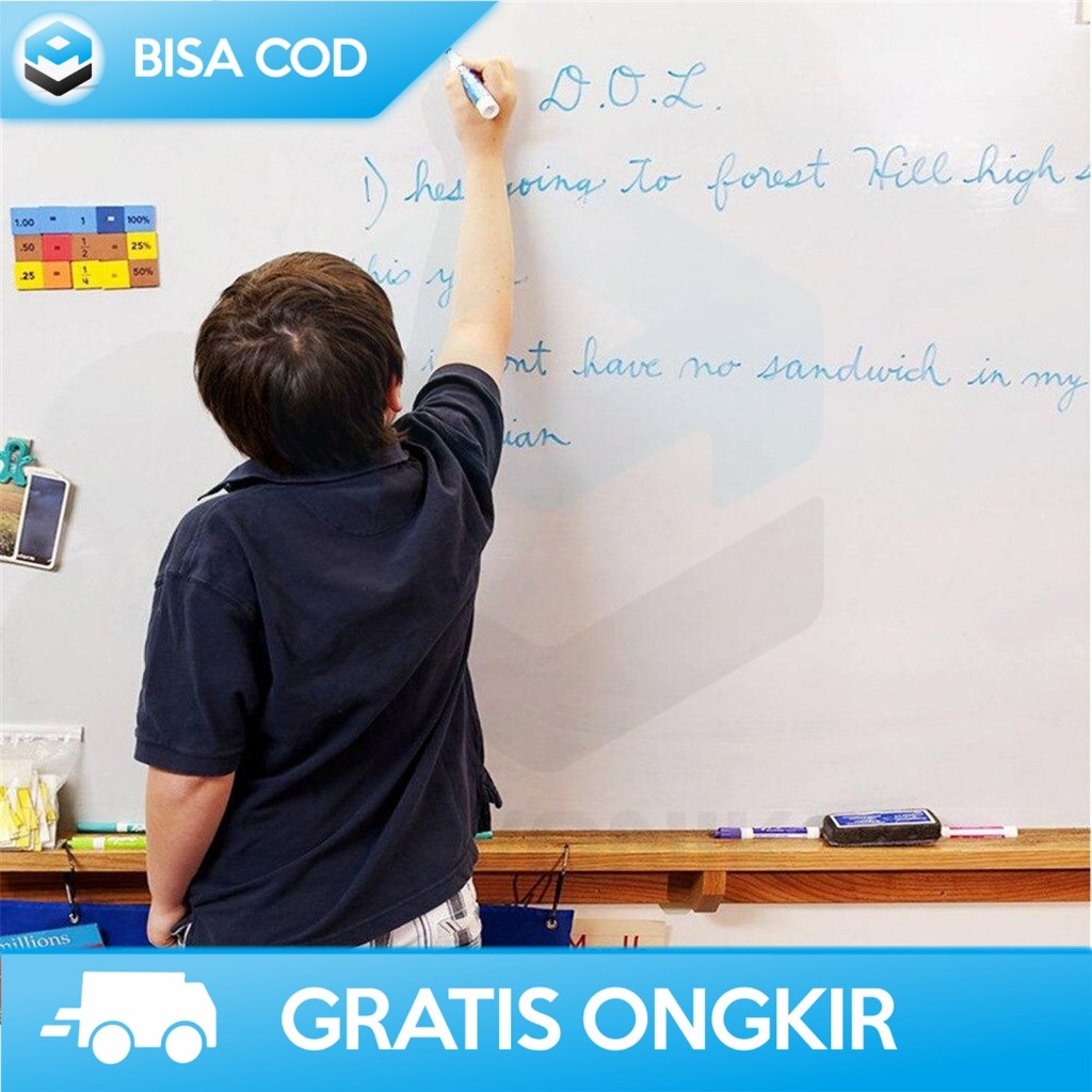 

STIKER PAPAN TULIS DINDING TEMPEL WHITEBOARD STICKER BLACKBOARD SPIDOL
