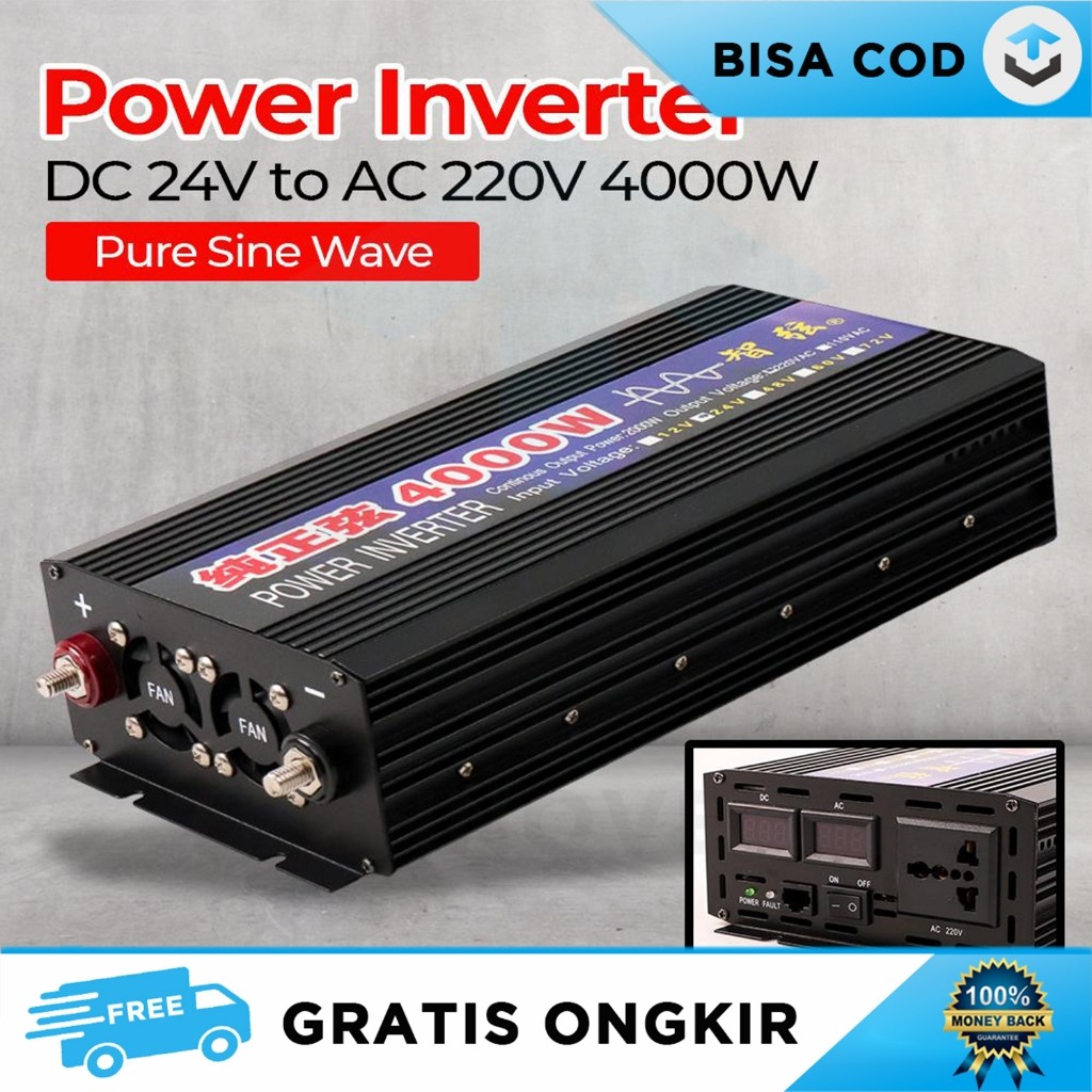 ALAT PENGUBAH ARUS DC KE AC PSW MOBIL FREKUENSI TINGGI SUNYIMA 220V