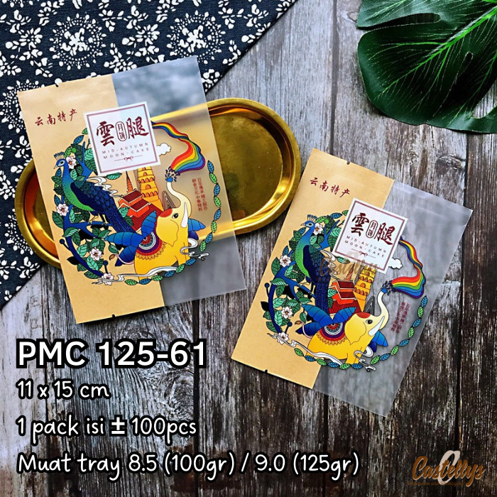 

TERMURAH - Plastik Mooncake 100gr - 125gr PMC 125-61 Kue Pia Bulan Snowskin Mochi