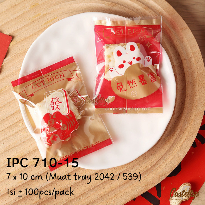 

Plastik Cookies Imlek Rabbit IPC 710-15 Kue Kering Nastar Sincia CNY