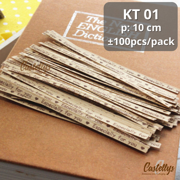 

BEBAS ONGKIR - Kawat KT 01 Pengikat Jepit Klip Plastik Roti Tawar Souvenir Bingkisan