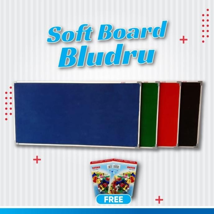 

Softboard / papan mading bludru hanger uk 90x120 Cm