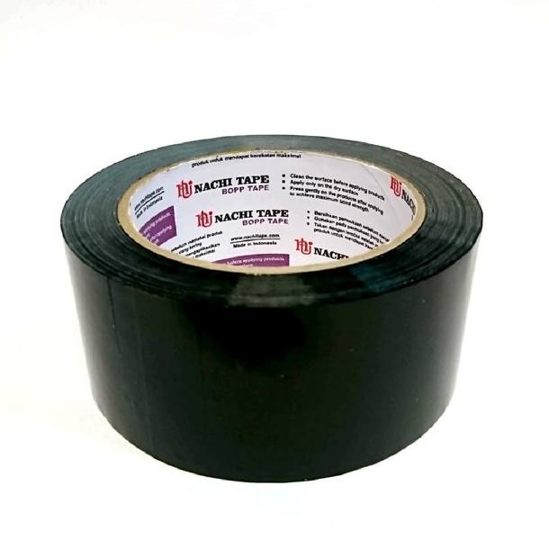 

(Dus) Nachi Tape Lakban Hitam Opp Blok Nachi Hitam 48 Mm X 100 Yard