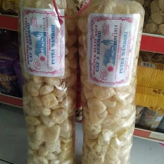 

Kerupuk Kulit Sapi Asli / Rambak / Jangek Cap 2 Kerbau 500 gram E82BJ