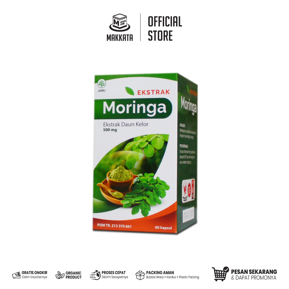 MAKKATA Kapsul Moringa Ekstrak Daun Kelor / Kapsul Kelor multivitamin