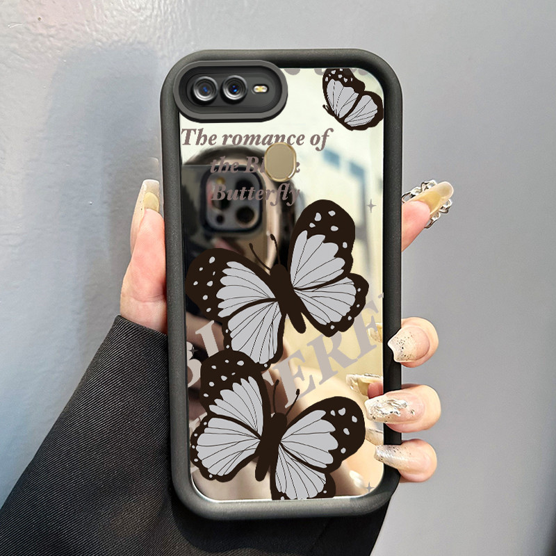 Casing Hp Untuk OPPO A7 A5s A12 A12S A11k A5 A3s A12E Realme C1 Case Casing kupu-kupu cantik Kasing 