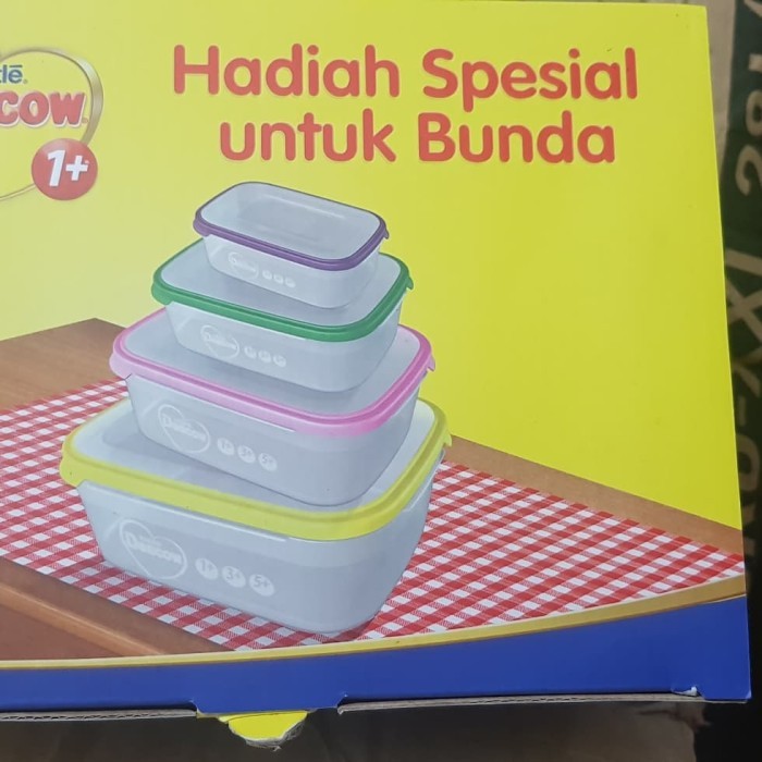 Produk Ready KOTAK MAKAN HADIAH DANCOW 4PCS