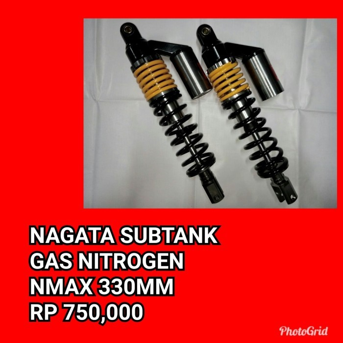 Bisa Termin! skok shock belakang nagata tank single per nmax tabung Nagata 330mm