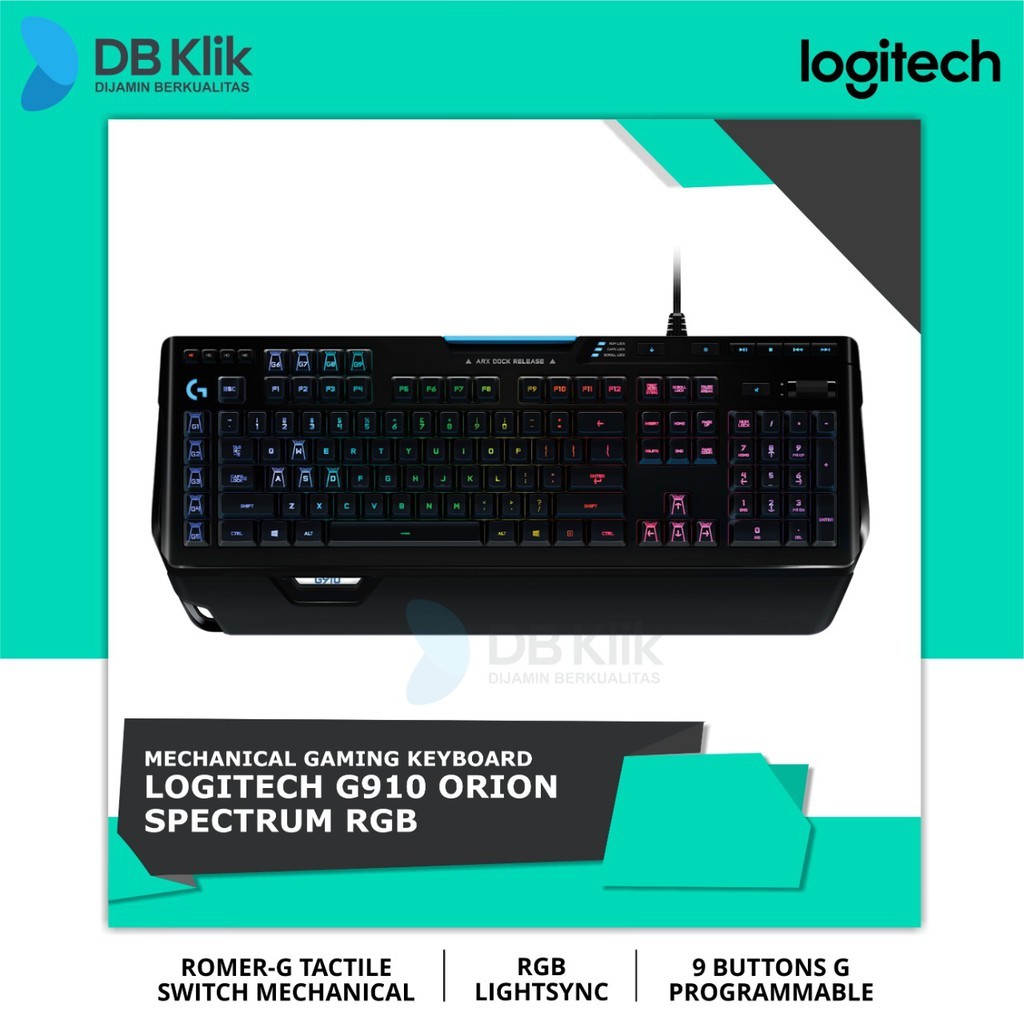 Logitech Keyboard Mechanical Gaming G910 Orion Spctrum Rgb