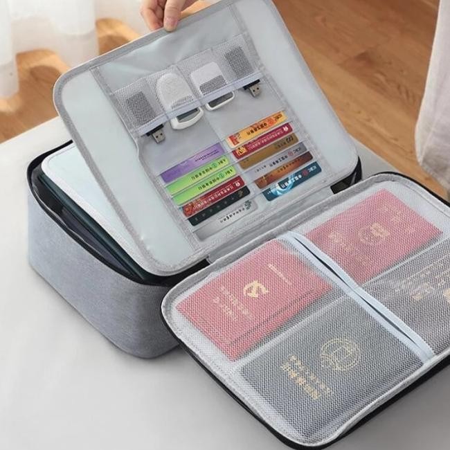 

NRD TAS DOKUMEN TRAVEL BAG DOCUMENT STORAGE BOX DENGAN PASSWORD