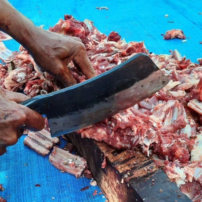 PROMO Pisau Golok Cacah Daging Sapi - Pisau Tulang Daging Kambing Cacah Ayam