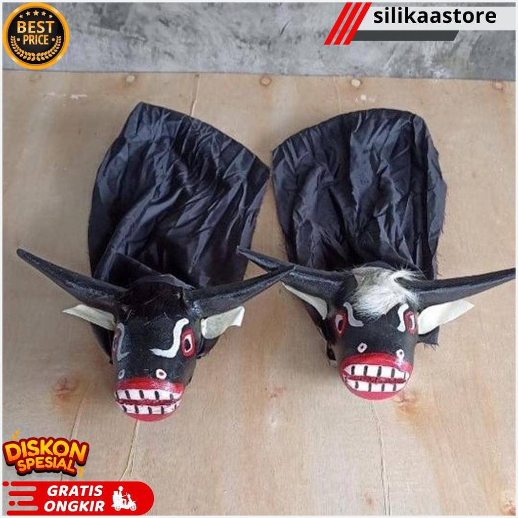 Ready New Bantengan Kecil | Barongan Bantengan - Mainan Anak Banteng Kuda Lumping - Mainan Bantengan