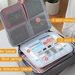 

TAS DOKUMEN TRAVEL BAG DOCUMENT STORAGE BOX FILE DENGAN PASSWORD -