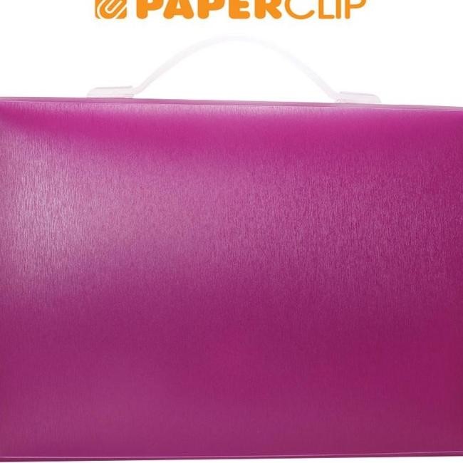 

YK27 CARRY BAG DOKUMEN FILE CASE HANDLE BANTEX 3611 FOLIO 21 LILAC