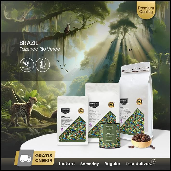 

Northsider Kopi Arabika Brazil Fazenda Rio Verde Natural Coffee