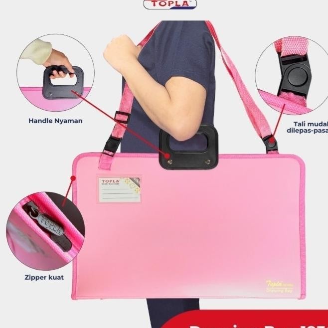 

DOMPET TEMPAT DOKUMEN MAP PLASTIK ZIPPER BAG A3