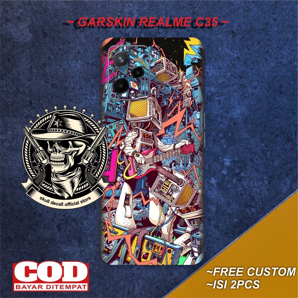 *Promo* Realme C35 Vynyl Wrap Stiker Garskin Case Custom Order