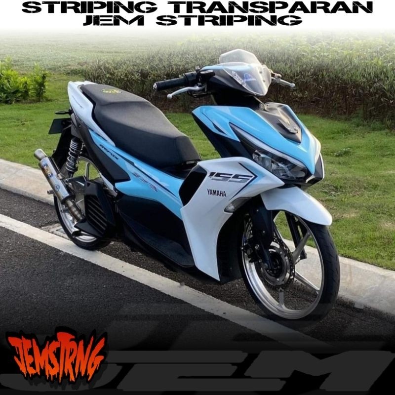 

Aerox NEW CONNECTED 155 CUSTOM NVX 155. Stiker STRIPING Transparan |Z4dZH7zm|