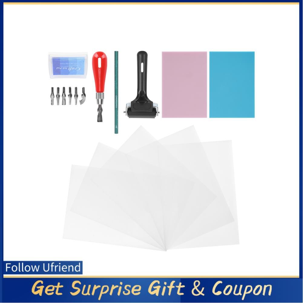 

Ufriend Rubber Stamp Making Kit Roller Carving Block Printmaking Set Alat Seni Kerajinan Profesional |o3uaeqEp|