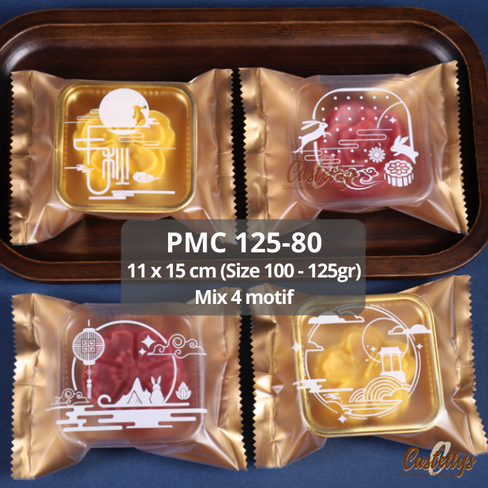 

TERBARU - Plastik Mooncake 100gr - 125gr PMC 125-80 Kue Bulan Snowskin Pia Mochi