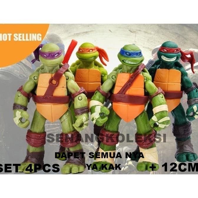 FIGUR SET Figure Ninja Turtles Set isi 4 Mainan Kura Kura Ninja TMNT