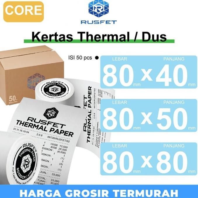 

Kertas Thermal Core Kertas Printer Resi Barcode Pos Dus