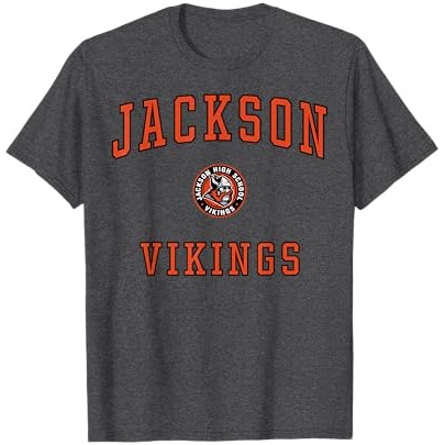Kaos Viking Sekolah Menengah Jackson |q94xAeS3|