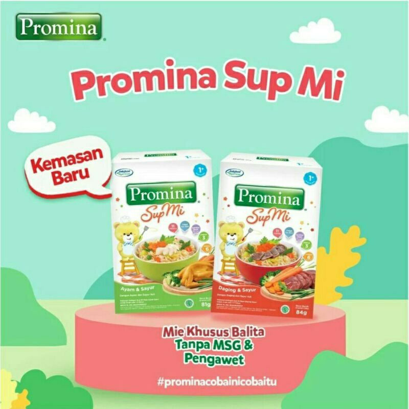 [AF GLOBAL] PROMINA SUP MI DAGING SAYUR AYAM SAYUR PROMINA SUP MIE / MIE BAYI / MAKANAN CAMILAN BAYI